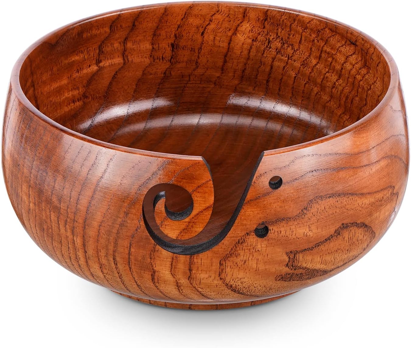 Wooden Yarn Bowl, Knitting Yarn Bowl